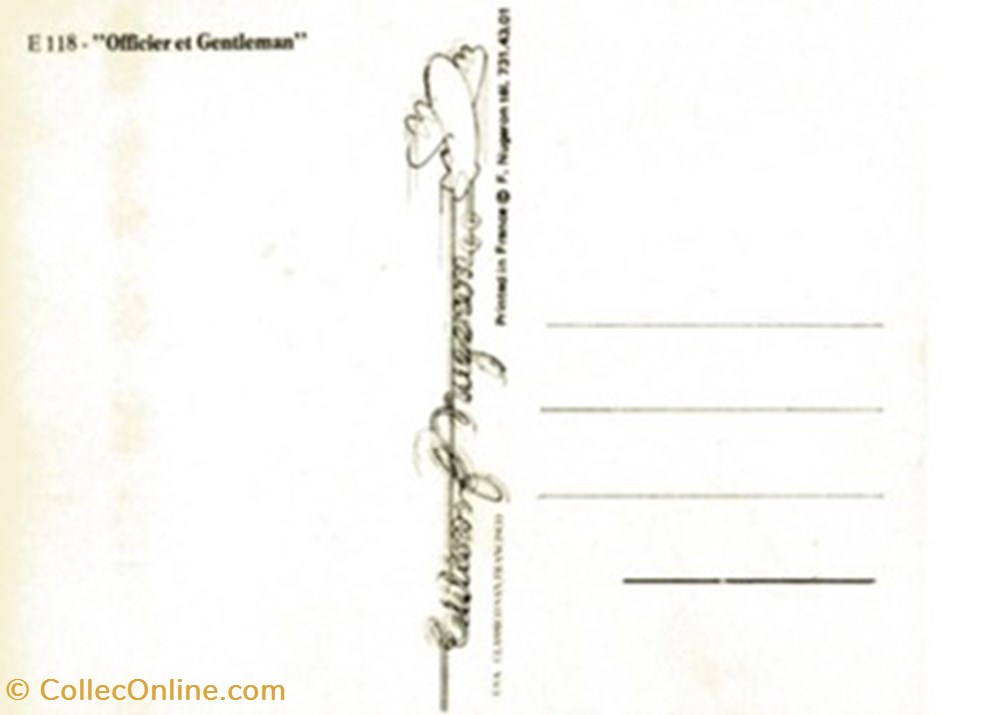 Officier et gentleman cartes postales autres officier et gentleman