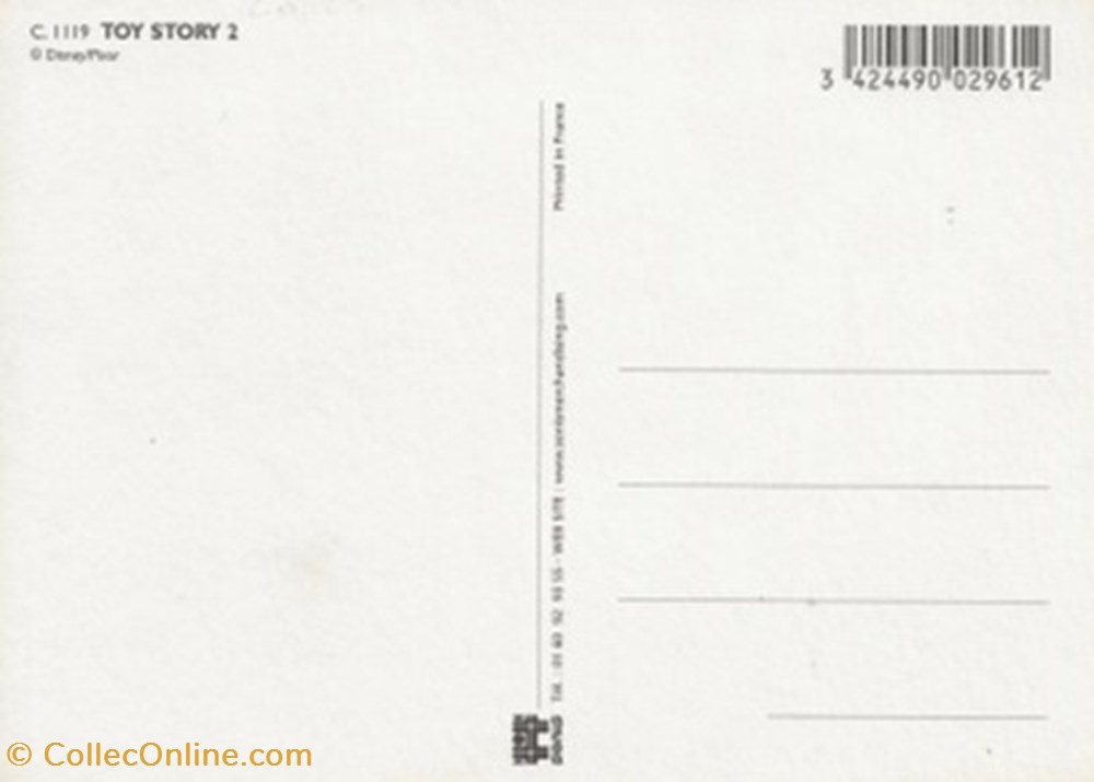 Toy story 2 cartes postales autres toy story 2