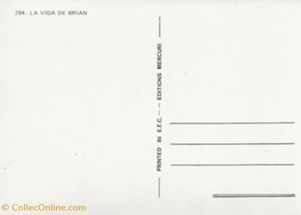 cartes postales autres monty python s la vida de brian