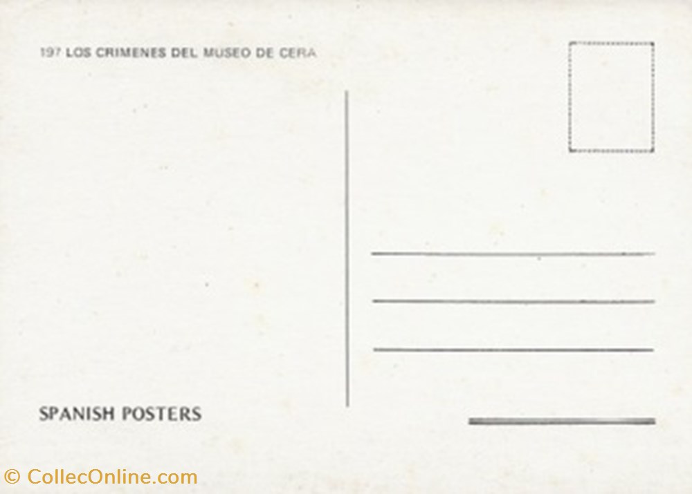 Los crimenes del museo de cera cartes postales autres los crimenes del museo de cera