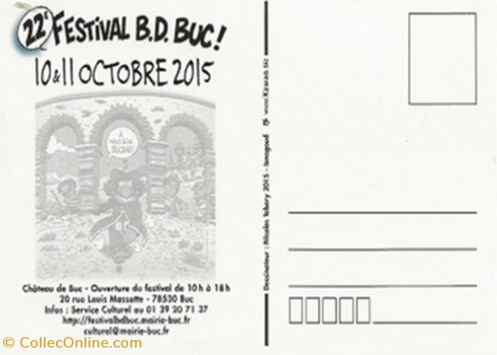 Buc (78) 2015 cartes postales bande dessinee buc 78 2015