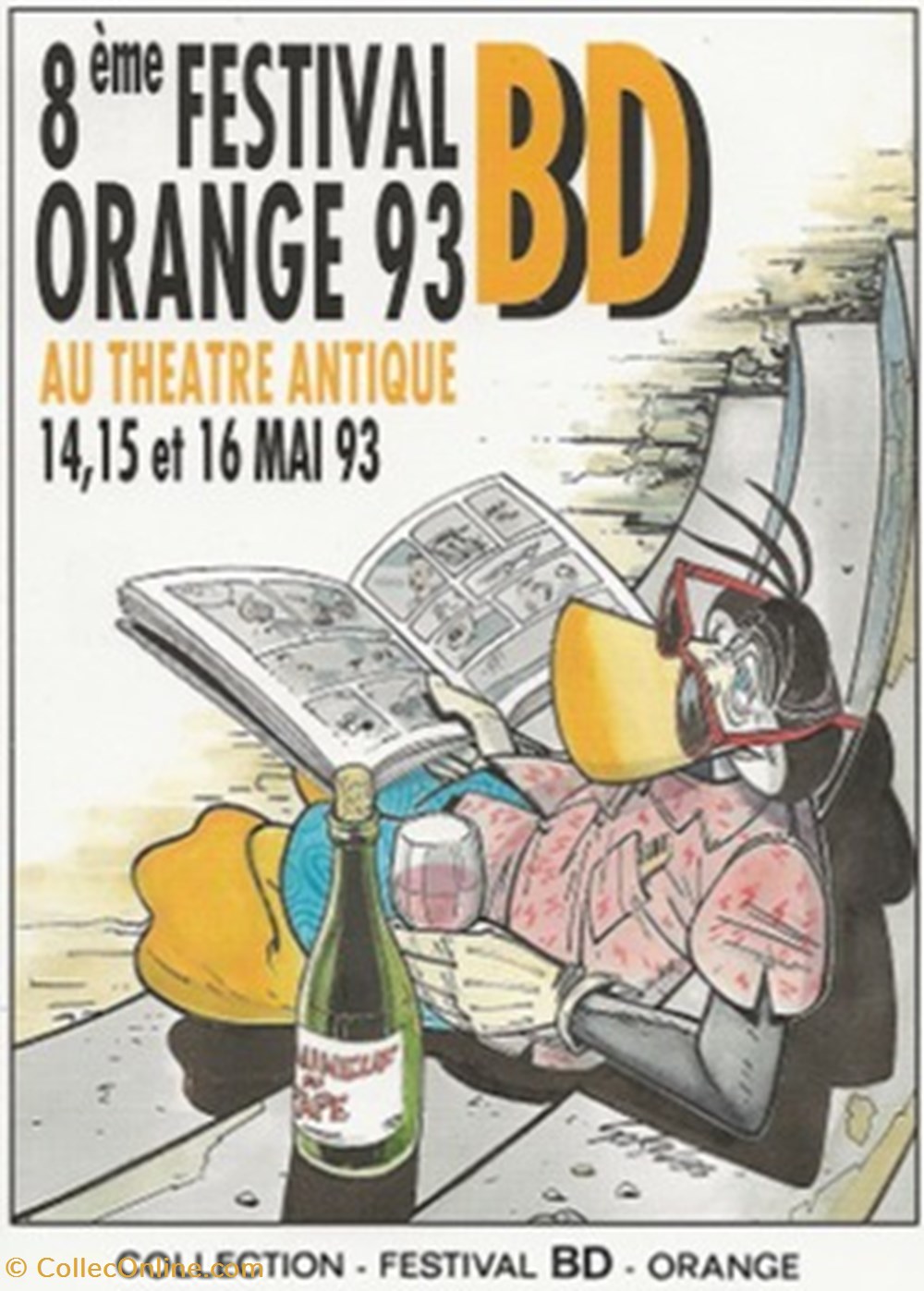 cartes postales bande dessinee orange 84 1993