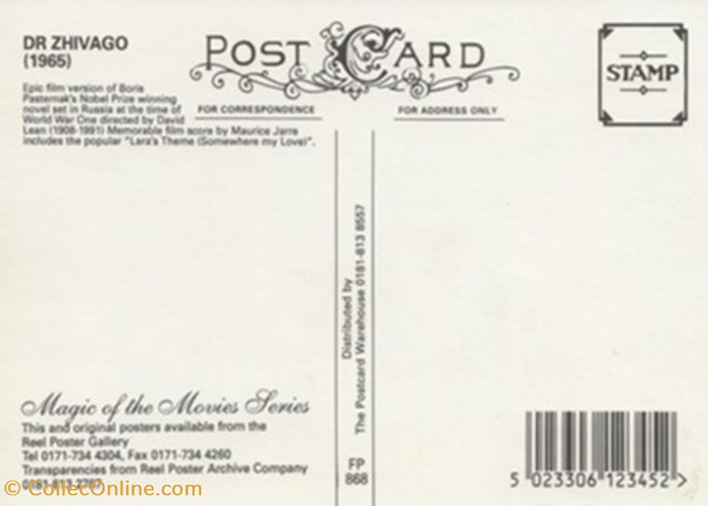 cartes postales autres doctor zhivago