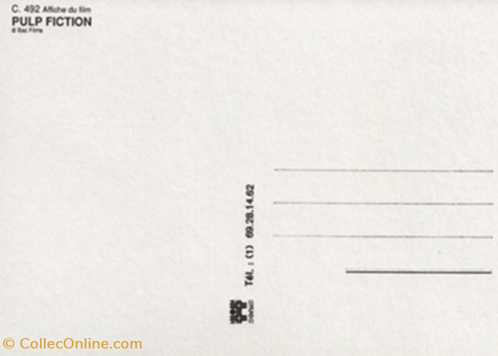 cartes postales autres pulp fiction