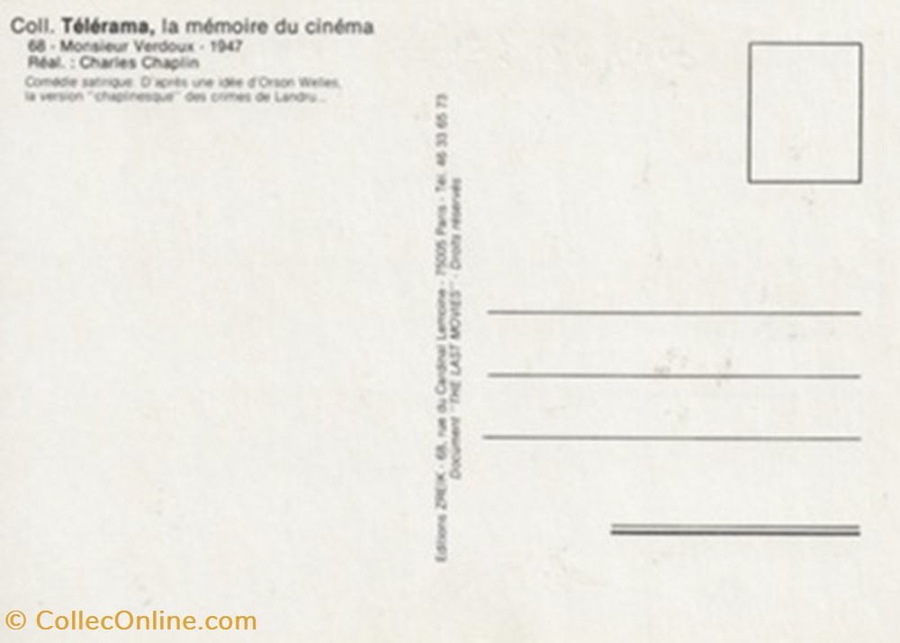 cartes postales autres monsieur verdoux