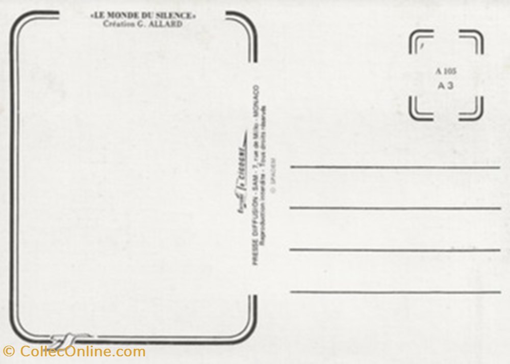 cartes postales autres le monde du silence