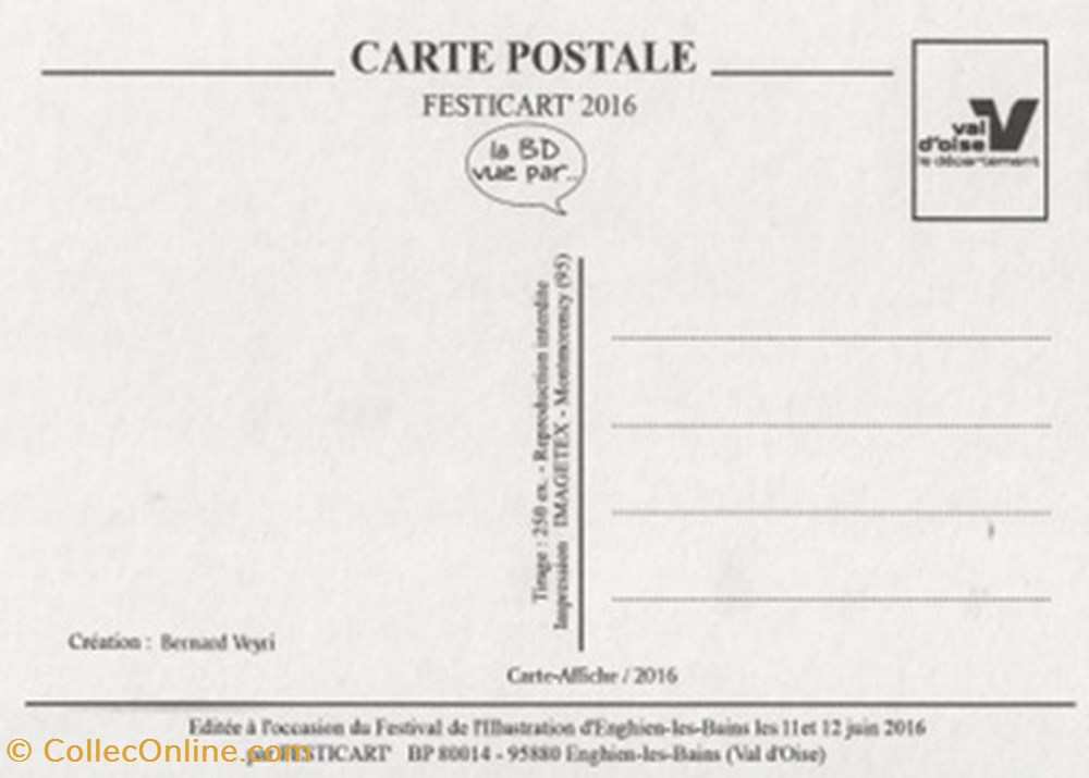 Engien les Bains (95) 2016 cartes postales bande dessinee engien les bains 95 2016