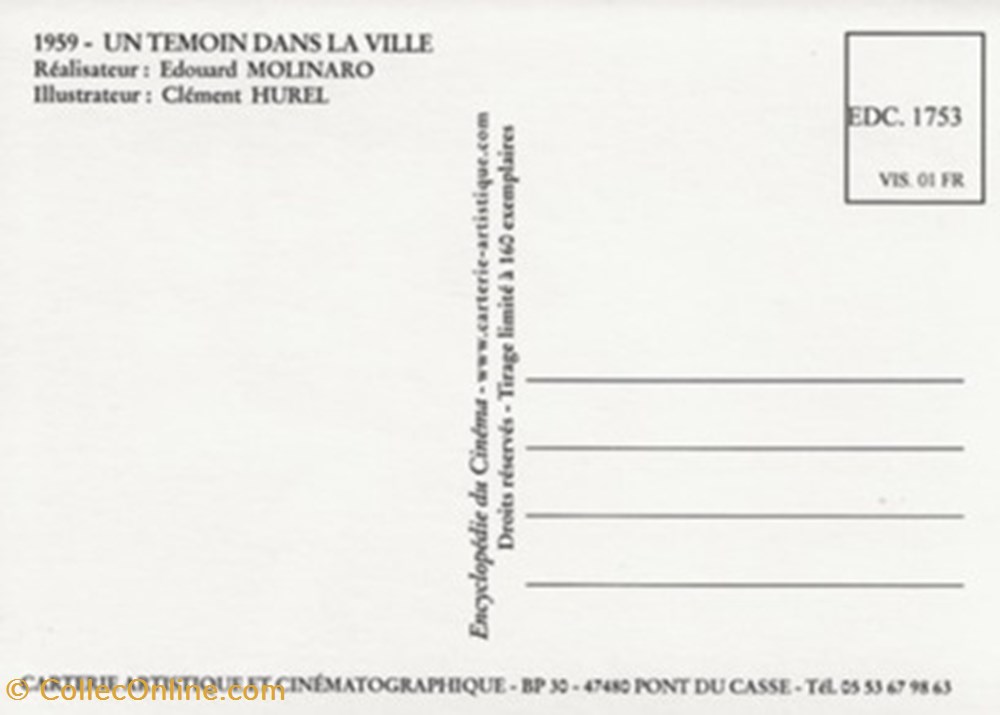 cartes postales autres un temoin dans la ville