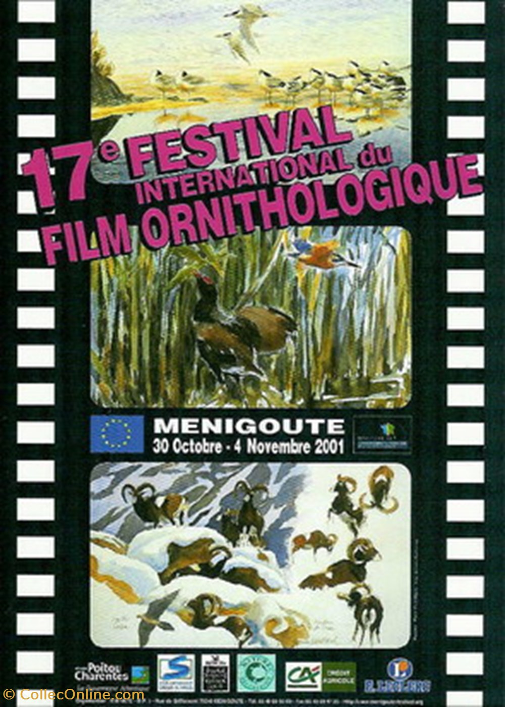 Ménigoutte Festival du film ornithologique 2001 cartes postales autres menigoutte festival du film ornithologique 2001