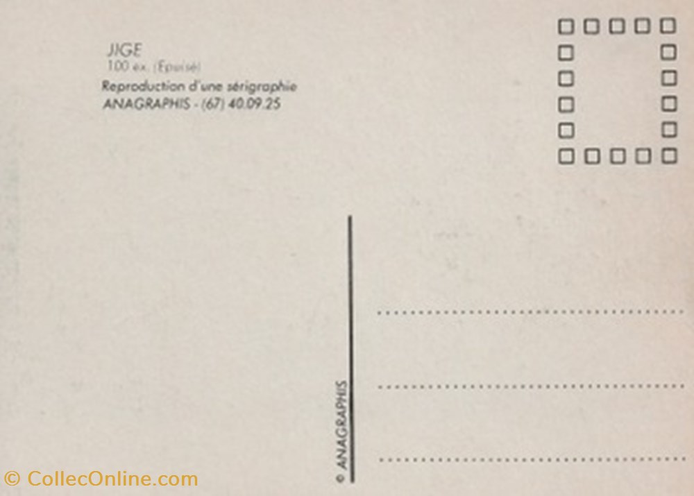 Jerry Spring cartes postales bande dessinee jerry spring