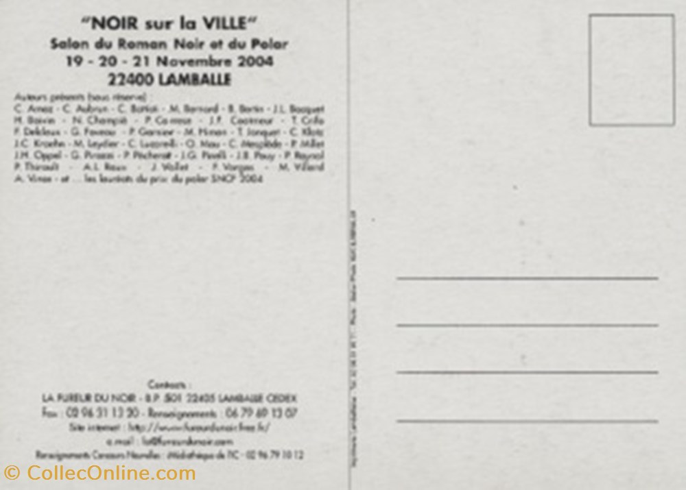 cartes postales bande dessinee lamballe 22 2004