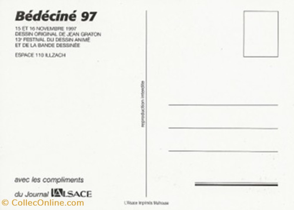 Illzach bédéciné 1997 cartes postales autres illzach bedecine 1997
