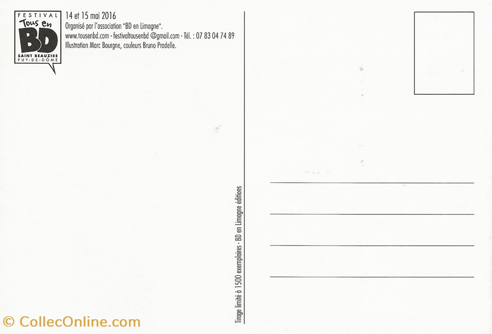 Saint-Beauzire (63) 2016 cartes postales bande dessinee saint beauzire 63 2016