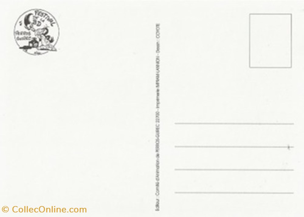 cartes postales bande dessinee perros guirrec 22 1998