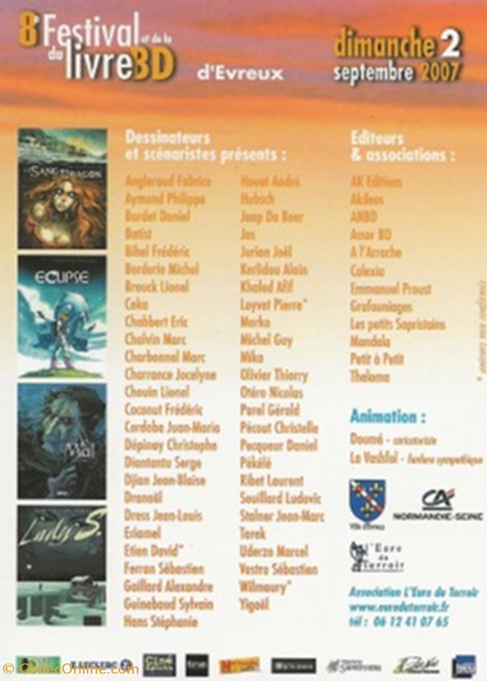 Evreux (27) 2007 cartes postales bande dessinee evreux 27 2007