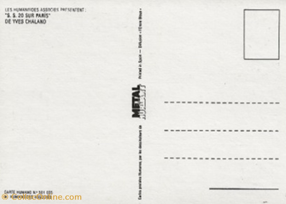 SS 20 sur Paris cartes postales bande dessinee ss 20 sur paris