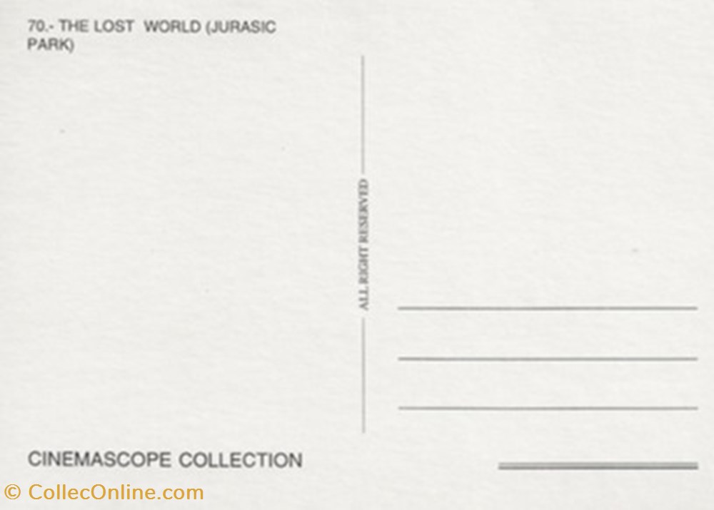 The lost world : jurassic park cartes postales autres the lost world jurassic park