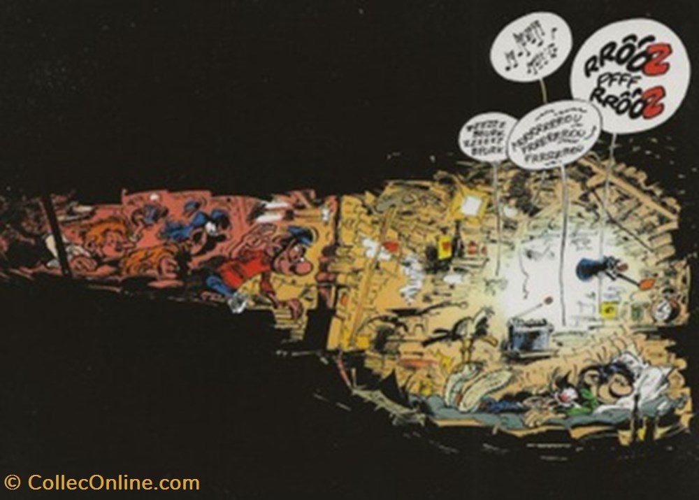 Gaston Lagaffe cartes postales bande dessinee gaston lagaffe