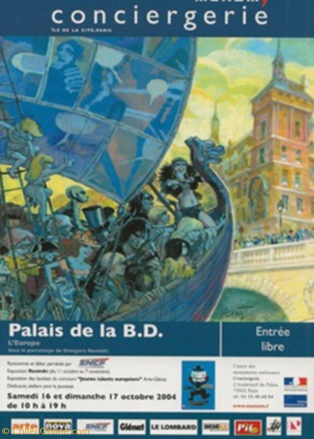cartes postales bande dessinee paris 75 2004