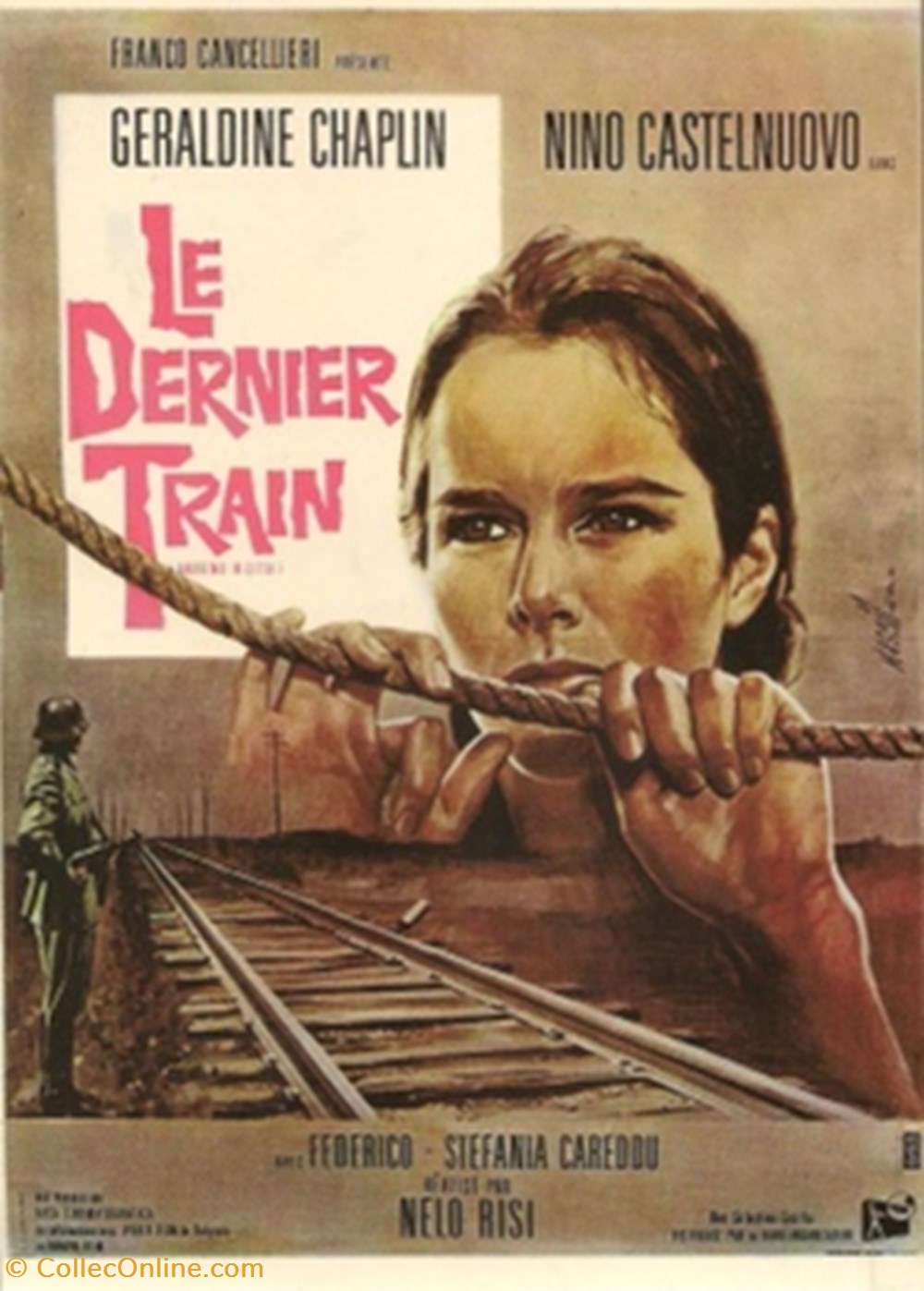 cartes postales autres le dernier train