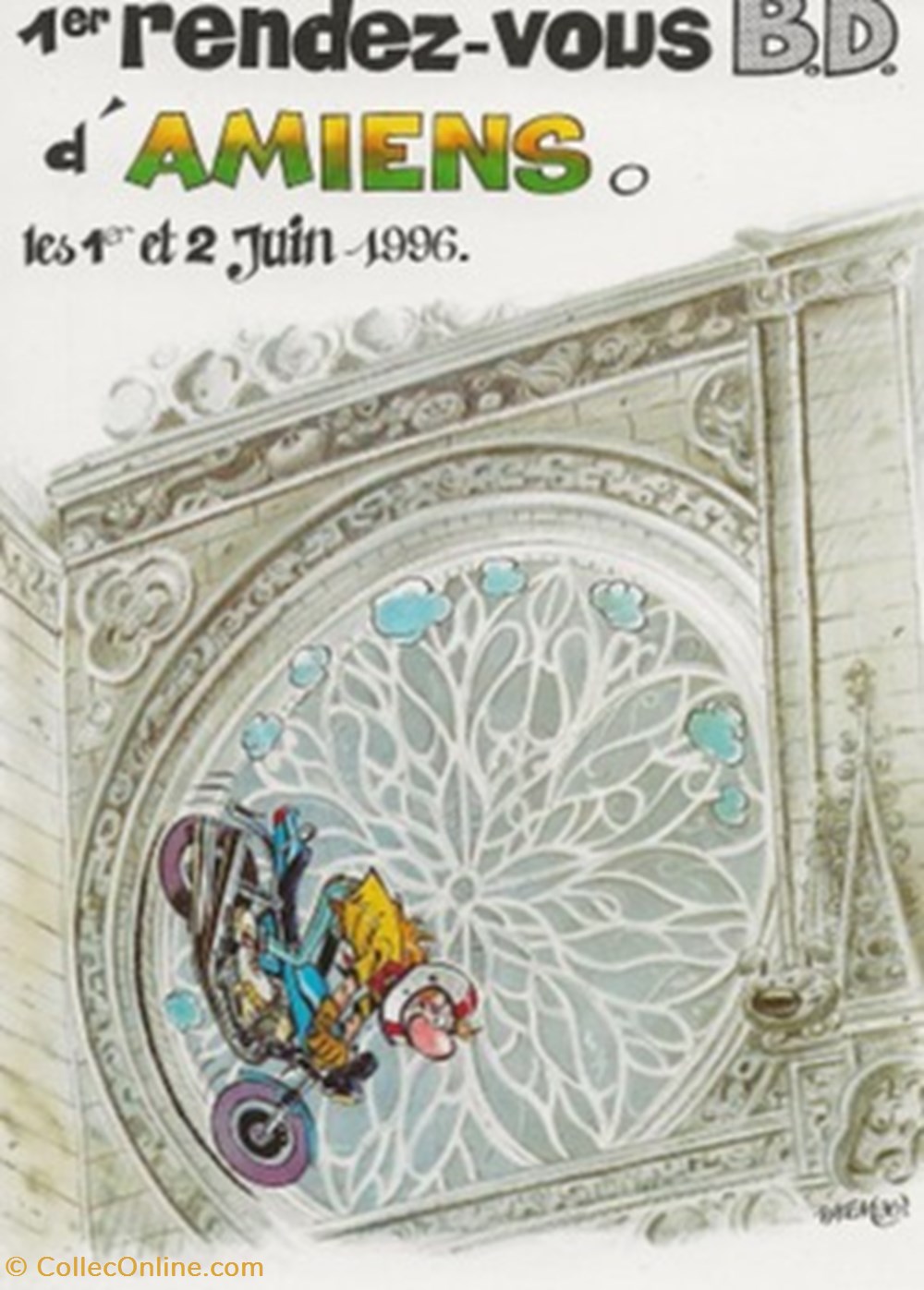 cartes postales bande dessinee amiens 80 1996