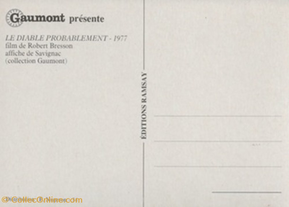 cartes postales autres le diable probablement