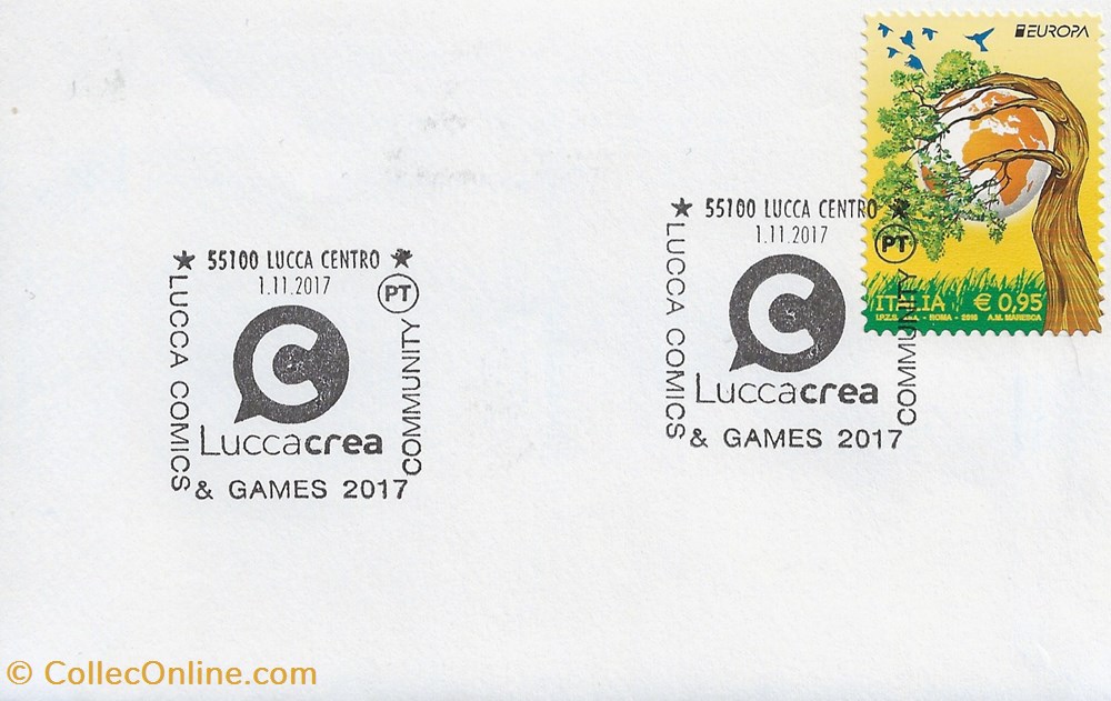 Lucca (Italie) 2017 Lucca comics & games timbres lucca italie 2017 lucca comics games