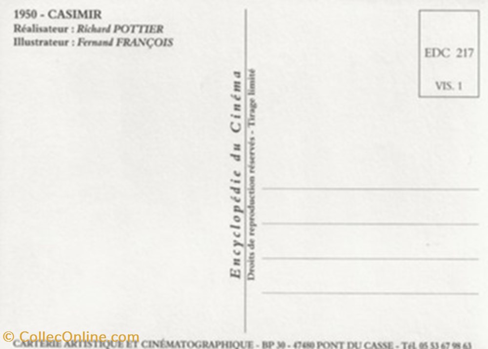 cartes postales autres casimir