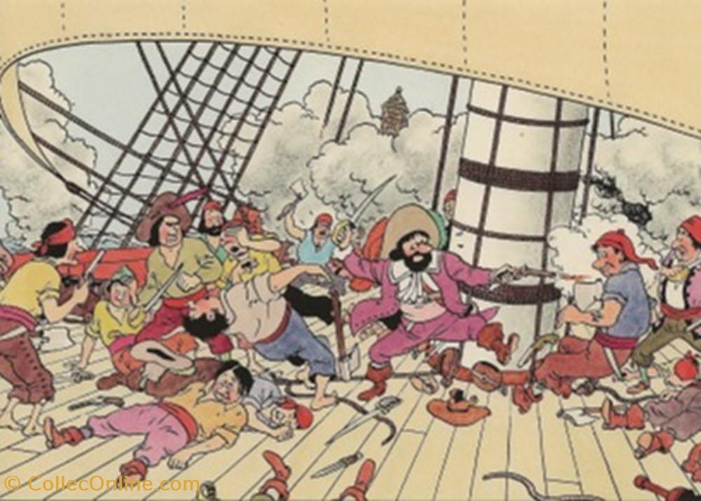 Tintin cartes postales bande dessinee tintin