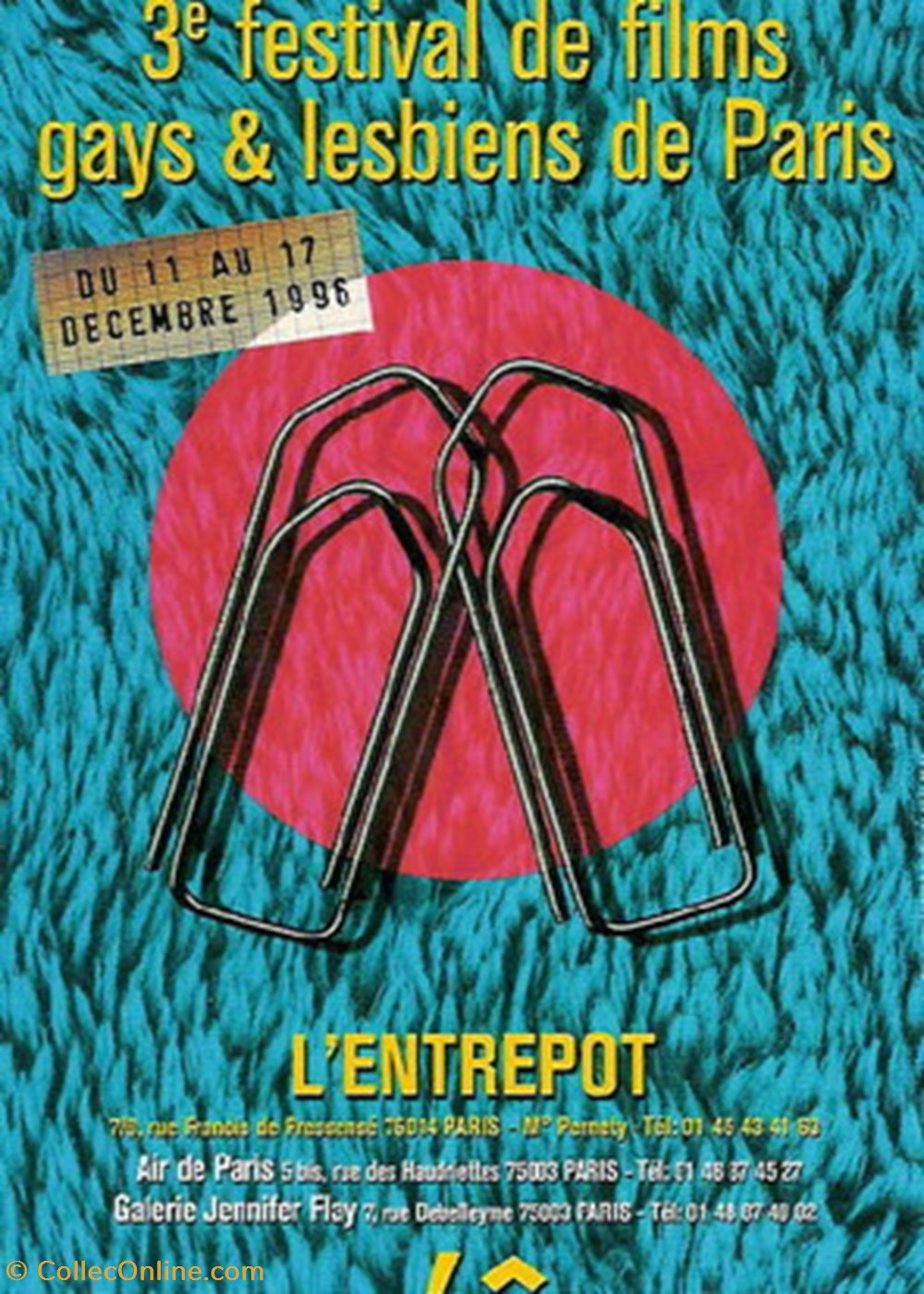 cartes postales autres paris festival de films gays lesbiens 1996