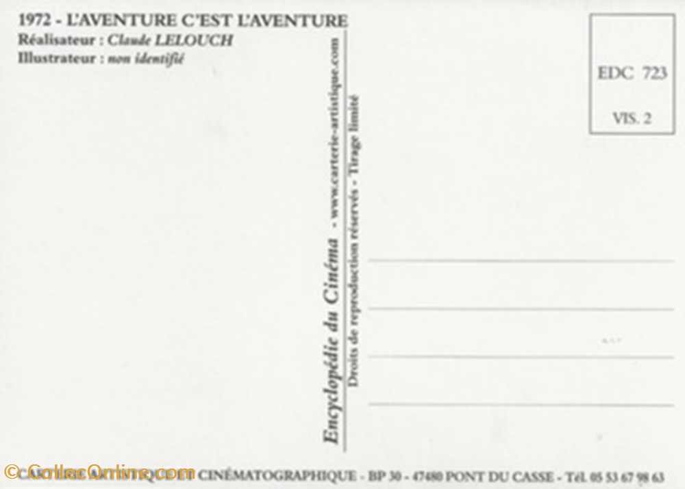 L'aventure c'est l'aventure 2 cartes postales autres l aventure est aventure