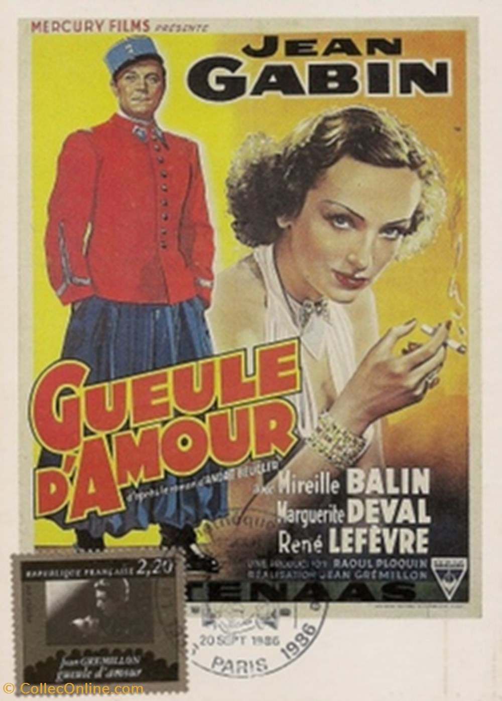 Gueule d'amour cartes postales autres gueule amour