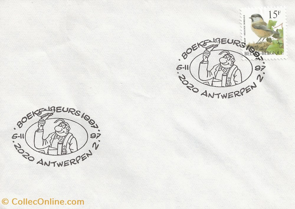 timbres antwerpen belgique 1997 boekenbeurs