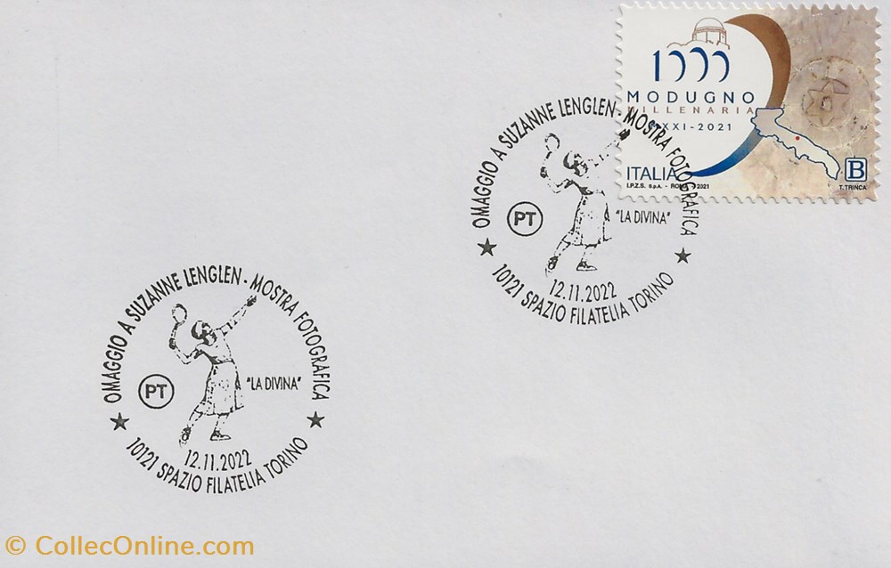 Torino (Italie) 2022 Omaggio a Suzanne Lenglen timbres torino italie 2022 omaggio a suzanne lenglen
