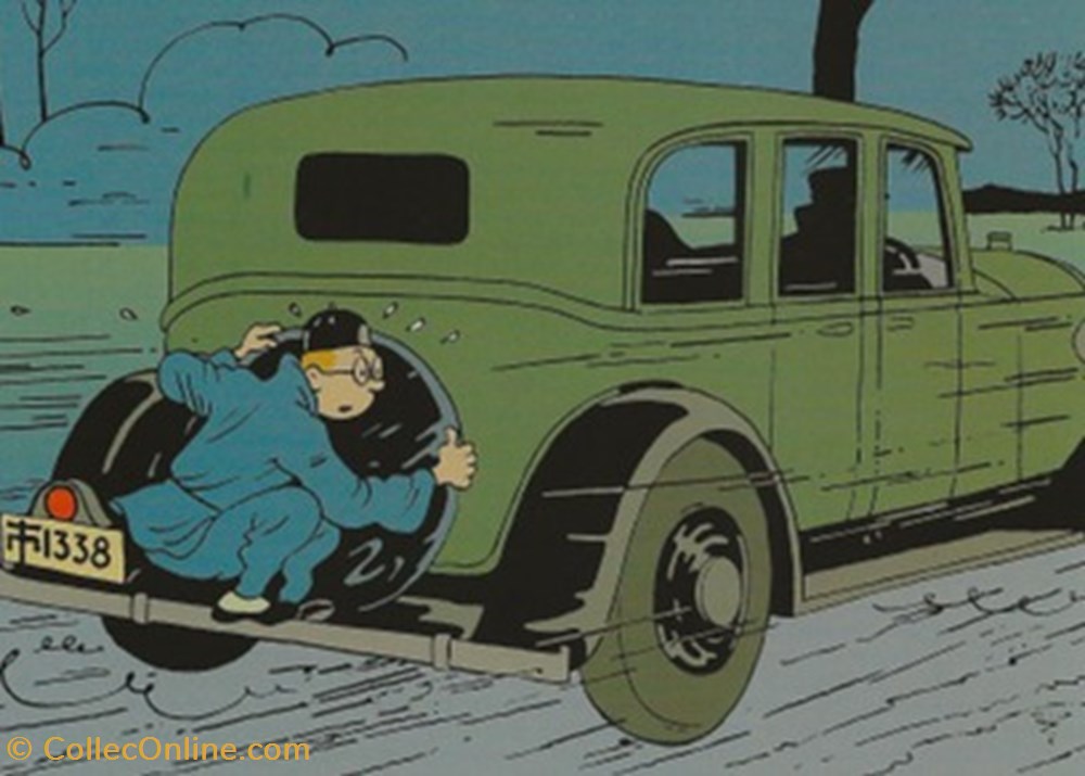 Tintin cartes postales bande dessinee tintin