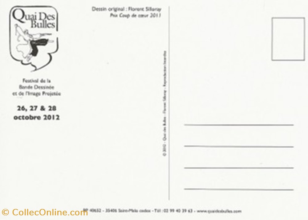 cartes postales bande dessinee saint malo 35 2012