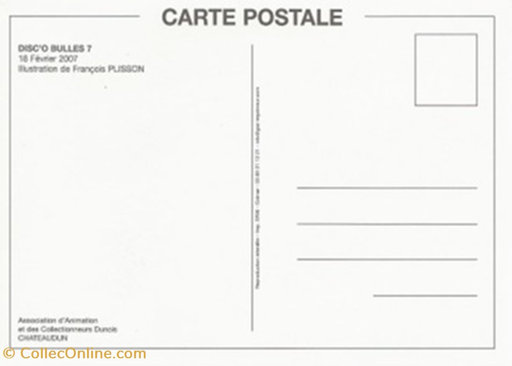 Chateaudun (28) 2007 cartes postales bande dessinee chateaudun 28 2007