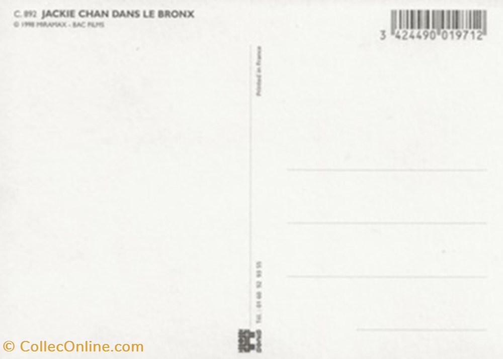 Jackie Chan dans le Bronx cartes postales autres jackie chan dans le bronx