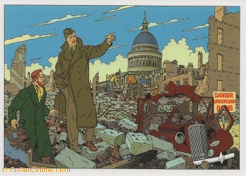 Blake et Mortimer cartes postales bande dessinee blake et mortimer