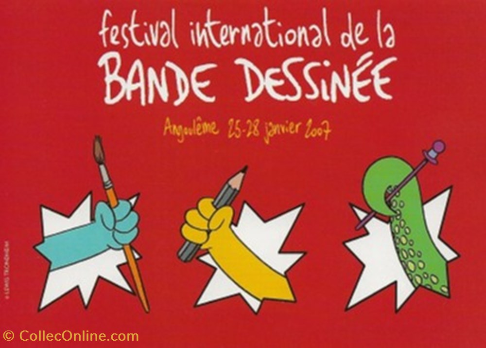 Angoulême (16) 2007 cartes postales bande dessinee angouleme 16 2007