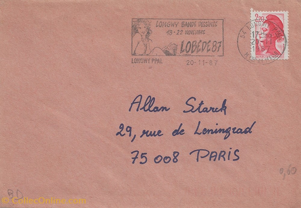 Longwy (54) 1987 Longwy bande dessinée -Lobédé 87 timbres longwy 54 1987 longwy bande dessinee lobede 87