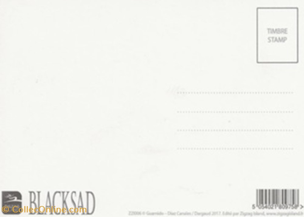 Blacksad cartes postales bande dessinee blacksad