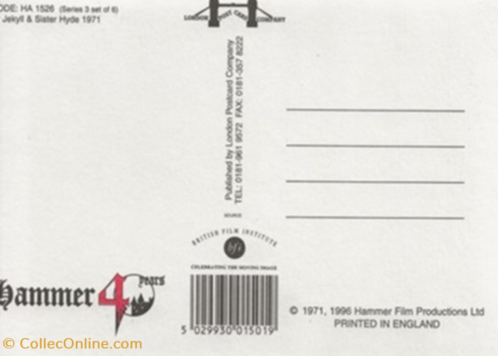 Dr. Jekyll and sister Hyde cartes postales autres dr jekyll and sister hyde