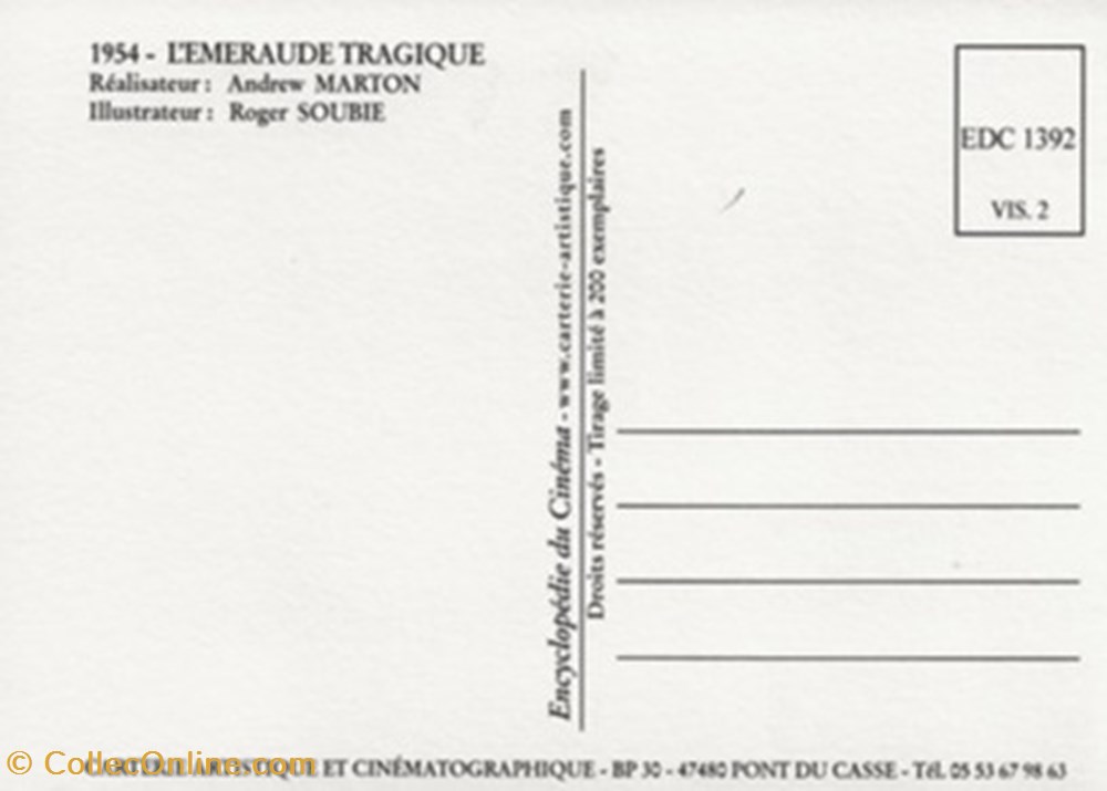 L'émeraude tragique cartes postales autres l emeraude tragique