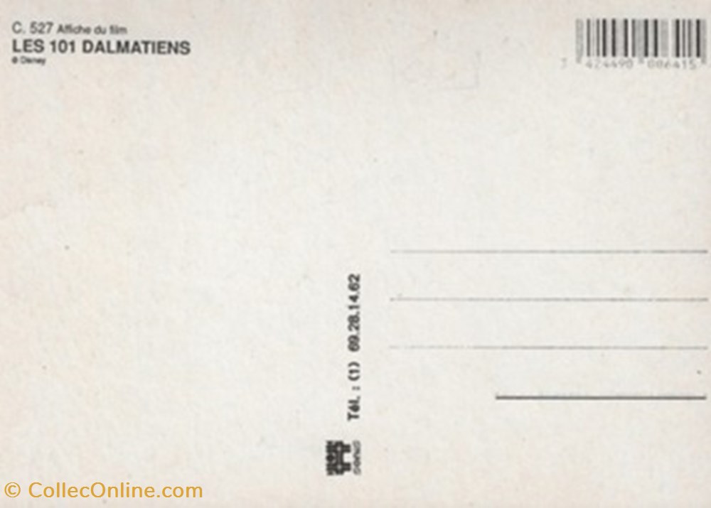 cartes postales autres les 101 dalmatiens