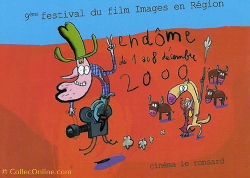 Vendôme Festival du film 2000 cartes postales autres vendome festival du film 2000