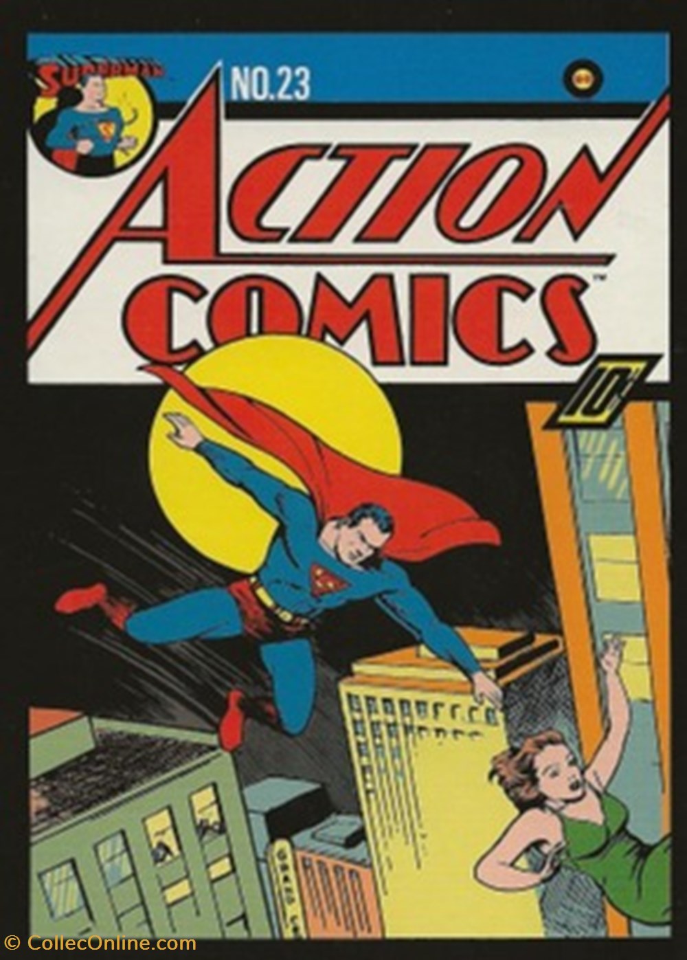Action comics cartes postales bande dessinee action comics