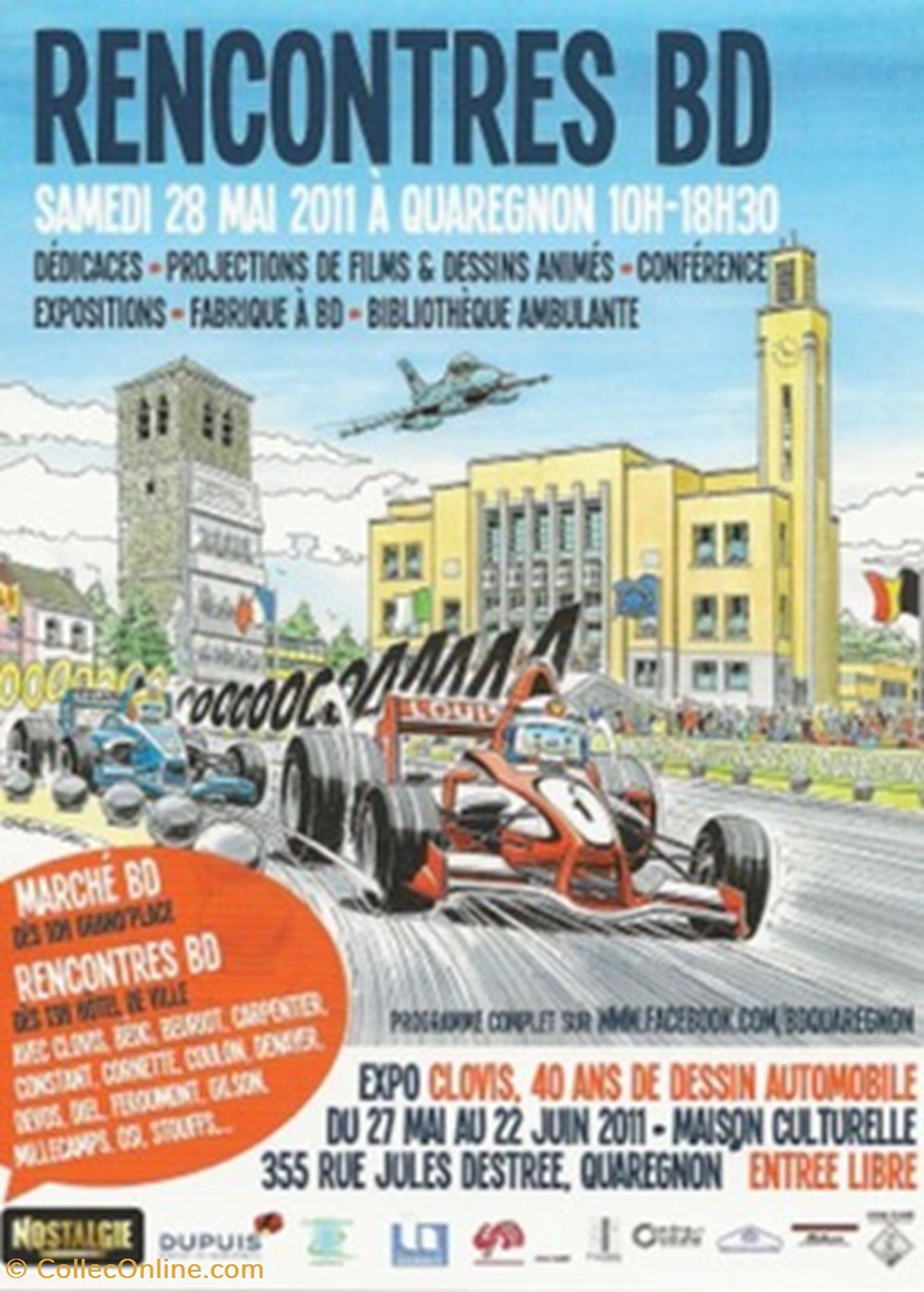 cartes postales bande dessinee zz quaregnon belgique 2011