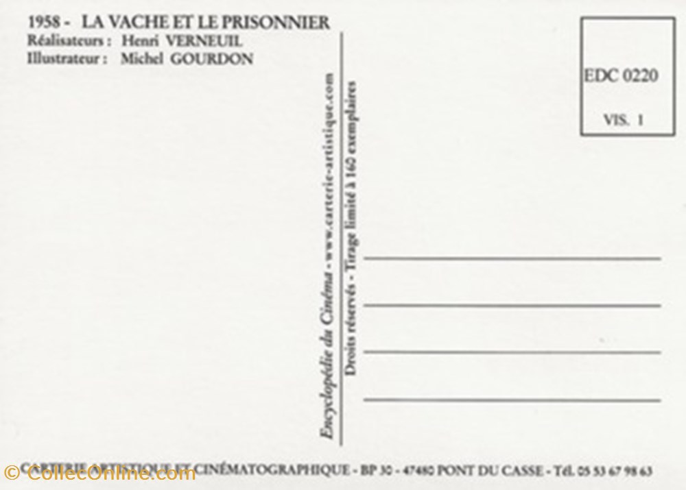 La vache et le prisonnier cartes postales autres la vache et le prisonnier