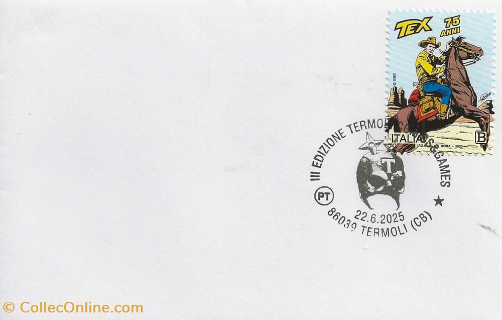Termoli (Italie) 2025 III edizione Termoli comics & games 3 timbres termoli italie 2025 iii edizione termoli comics games